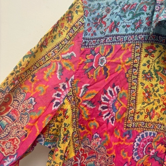 Vintage 90’s Lauren Ralph Lauren Patchwork Button Down Shirt - Picture 3 of 10